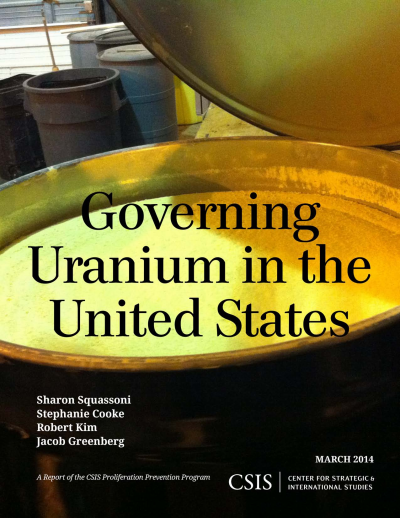 Cover of book: Governing Uranium in the United States