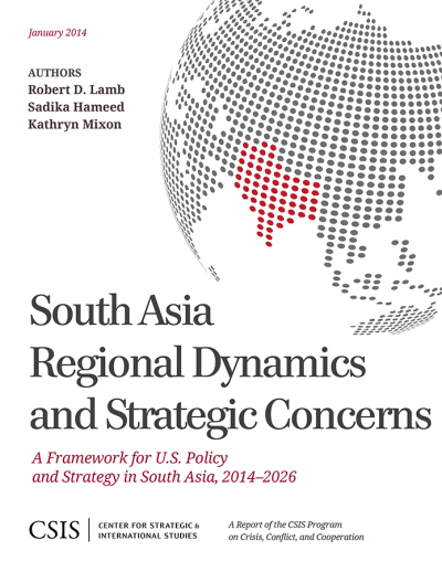Cover of book: South Asia Regional Dynamics and Strategic Concerns