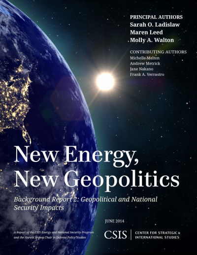 Cover of book: New Energy, New Geopolitics