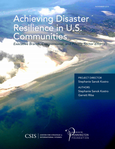 Cover of book: Achieving Disaster Resilience in U. S. Communities