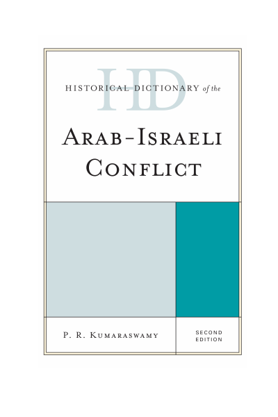 Cover of book: Historical Dictionary of the Arab-Israeli Conflict