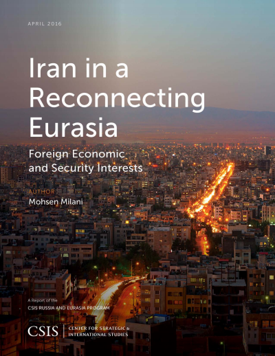 Cover of book: Iran in a Reconnecting Eurasia