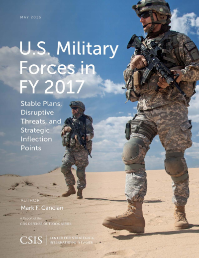 Cover of book: U. S. Military Forces in FY 2017