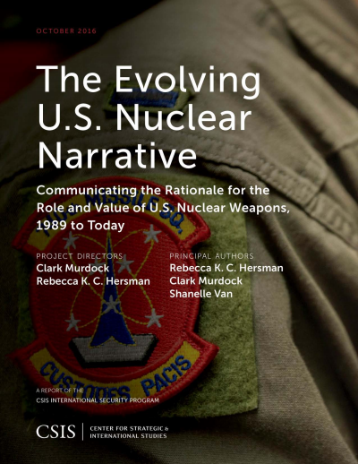 Cover des Buchs: The Evolving U. S. Nuclear Narrative