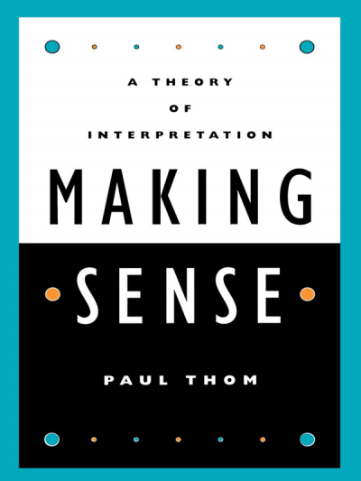 Cover of book: Making Sense