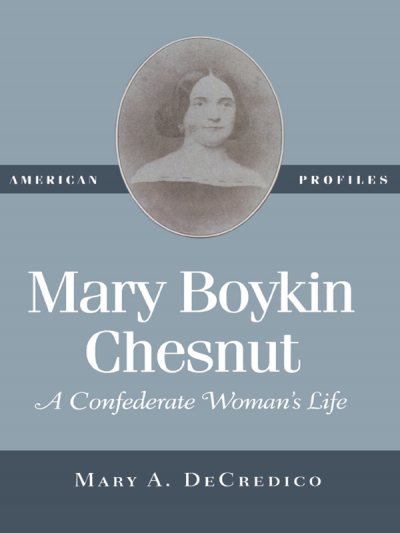Cover of book: Mary Boykin Chesnut