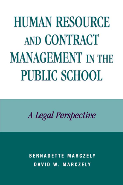 Cover des Buchs: Human Resource and Contract Management in the Public School