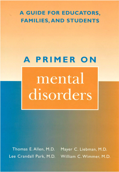 Cover of book: A Primer on Mental Disorders