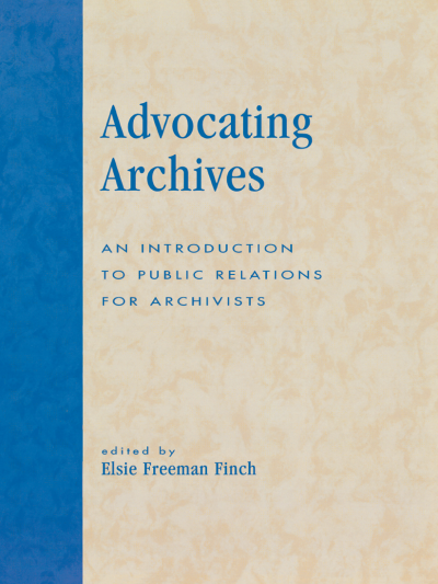 Cover des Buchs: Advocating Archives