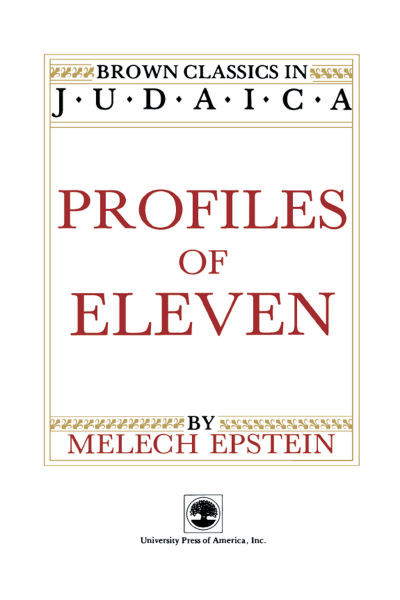 Cover des Buchs: Profiles of Eleven