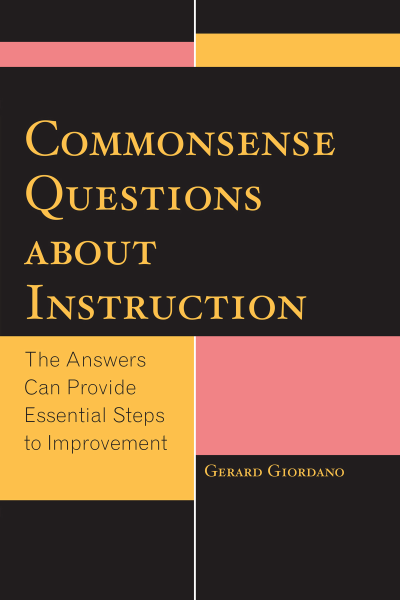Cover of book: Commonsense Questions about Instruction