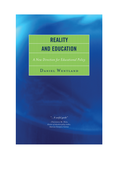 Cover of book: Reality and Education