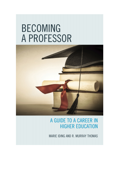 Cover of book: Becoming a Professor