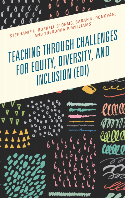 Cover of book: Teaching through Challenges for Equity, Diversity, and Inclusion (EDI)