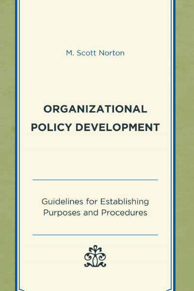 Cover of book: Organizational Policy Development