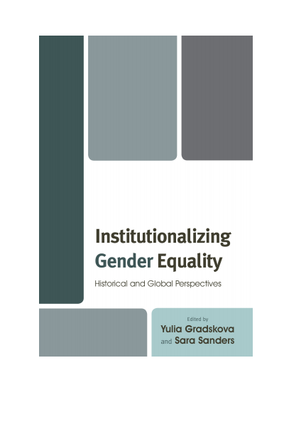 Cover of book: Institutionalizing Gender Equality