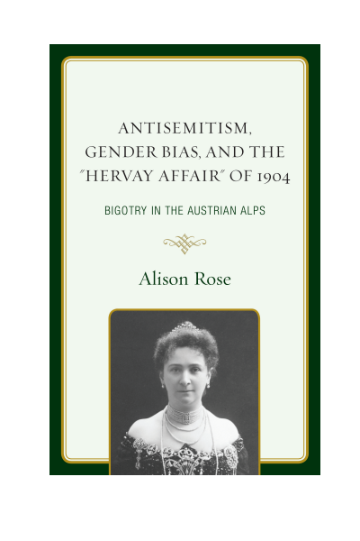 Cover des Buchs: Antisemitism, Gender Bias, and the Hervay Affair Of 1904