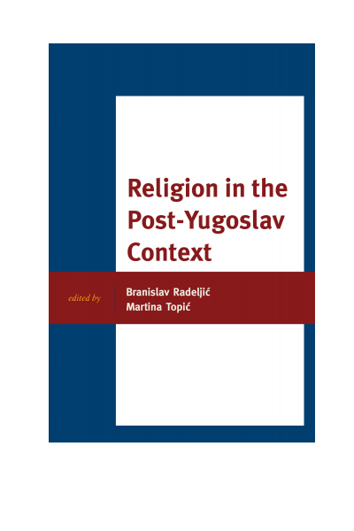 Cover of book: Religion in the Post-Yugoslav Context