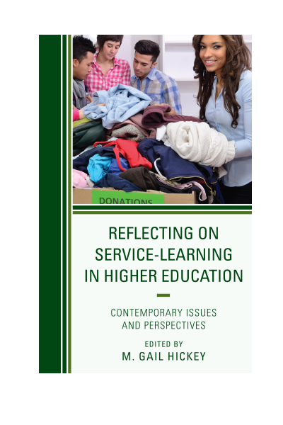 Cover of book: Reflecting on Service-Learning in Higher Education