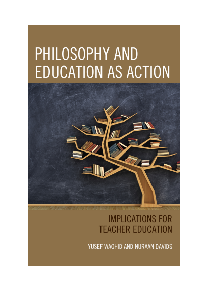 Cover of book: Philosophy and Education As Action