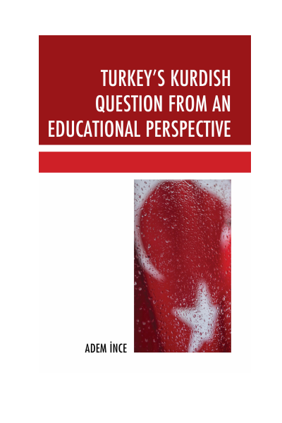Cover of book: Turkey's Kurdish Question from an Educational Perspective