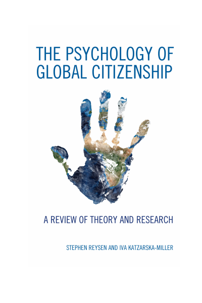 Cover of book: The Psychology of Global Citizenship