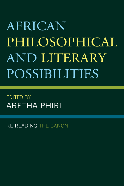 Cover of book: African Philosophical and Literary Possibilities