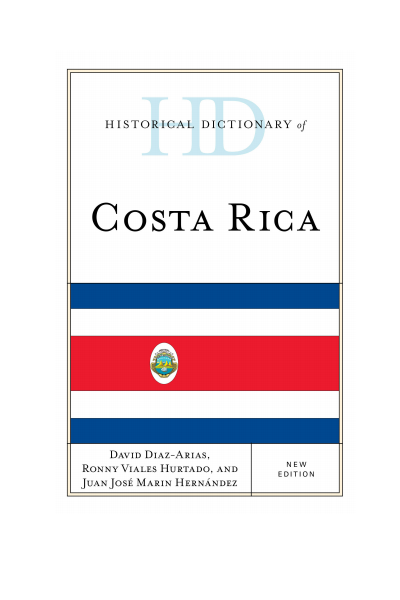 Cover of book: Historical Dictionary of Costa Rica