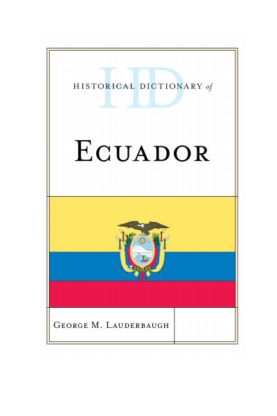 Cover of book: Historical Dictionary of Ecuador