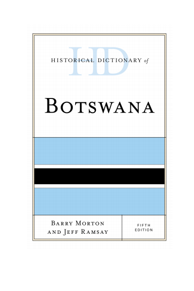 Cover of book: Historical Dictionary of Botswana