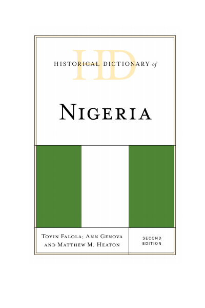 Cover of book: Historical Dictionary of Nigeria