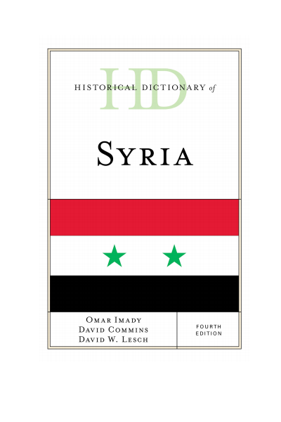 Cover of book: Historical Dictionary of Syria