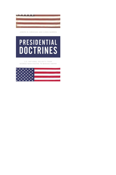 Cover des Buchs: Understanding Presidential Doctrines