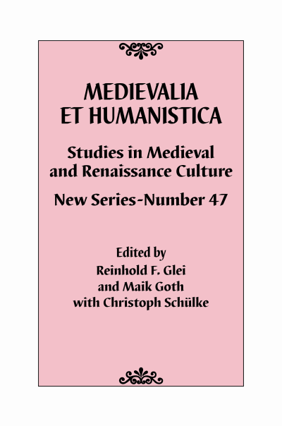 Cover des Buchs: Medievalia et Humanistica, No. 47