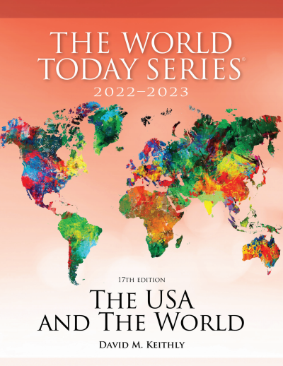Cover of book: The USA and the World 2022-2023