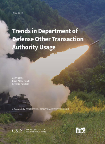 Cover des Buchs: Trends in Department of Defense Other Transaction Authority Usage