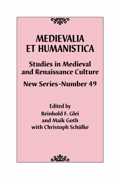 Cover des Buchs: Medievalia et Humanistica, No. 49
