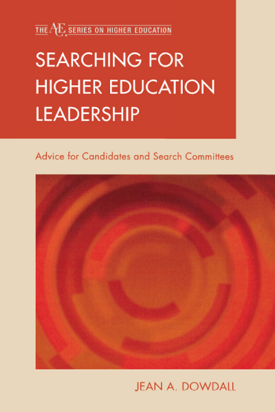 Cover des Buchs: Searching for Higher Education Leadership