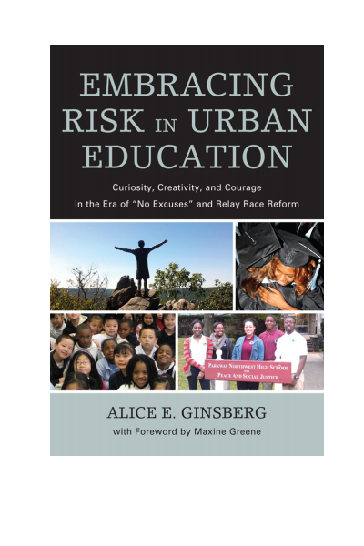 Cover of book: Embracing Risk in Urban Education