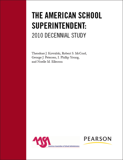 Cover of book: The American School Superintendent
