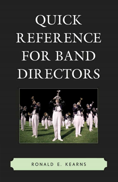 Cover of book: Quick Reference for Band Directors