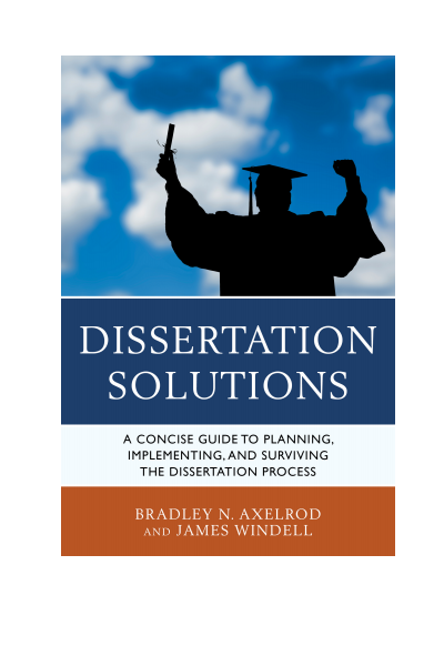 Cover of book: Dissertation Solutions