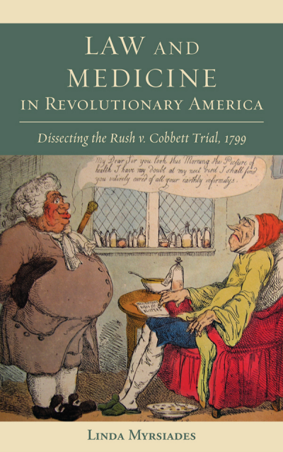 Cover of book: Law and Medicine in Revolutionary America