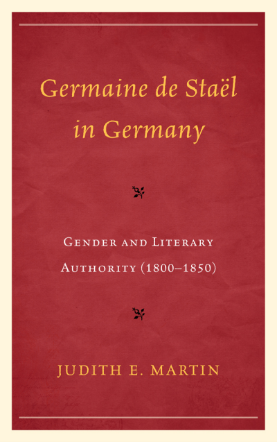 Cover of book: Germaine de Staël in Germany