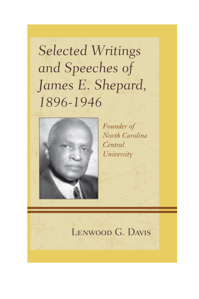 Cover des Buchs: Selected Writings and Speeches of James E. Shepard, 1896-1946