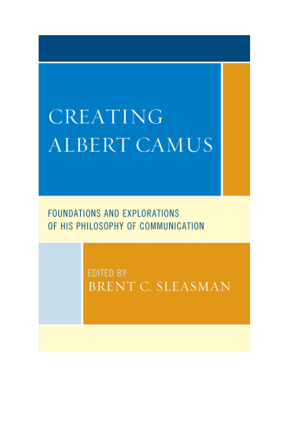 Cover des Buchs: Creating Albert Camus