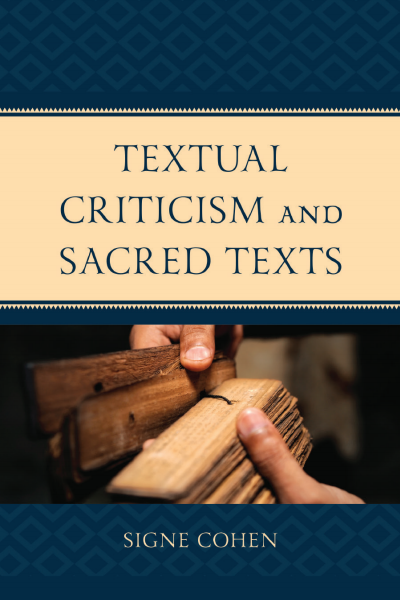 Cover of book: Textual Criticism and Sacred Texts
