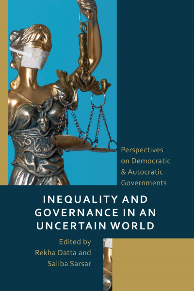 Cover of book: Inequality and Governance in an Uncertain World