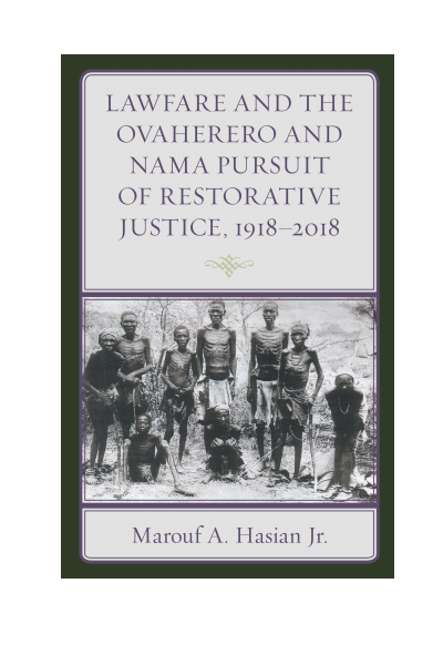 Cover des Buchs: Lawfare and the Ovaherero and Nama Pursuit of Restorative Justice, 1918-2018