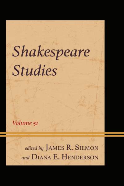 Cover des Buchs: Shakespeare Studies